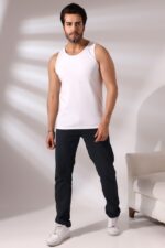 Erkek Fit Regular Spor Atlet Beyaz