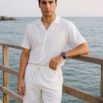 Jakar Gömlek Şort Takım Erkek Zara Lacivert