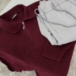 BORDO KAZAK + BEYAZ LİKRALI PANTOLON KOMBİN2