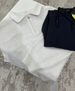 BEYAZ KAZAK + LACİVERT LİKRALI PANTOLON KOMBİN3